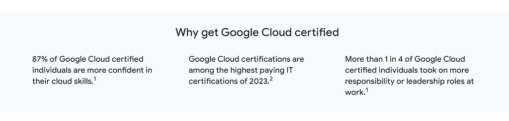 google cloud certifications